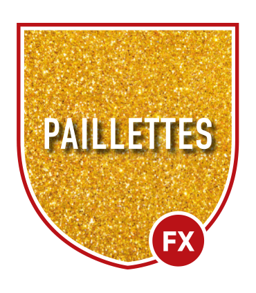 Transfert sérigraphie pour personnalisation en paillettes