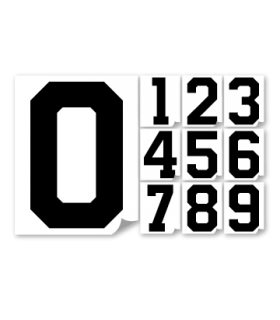 Flocage Numéro PRO pour Maillots de Sport - à partir de 0,40€